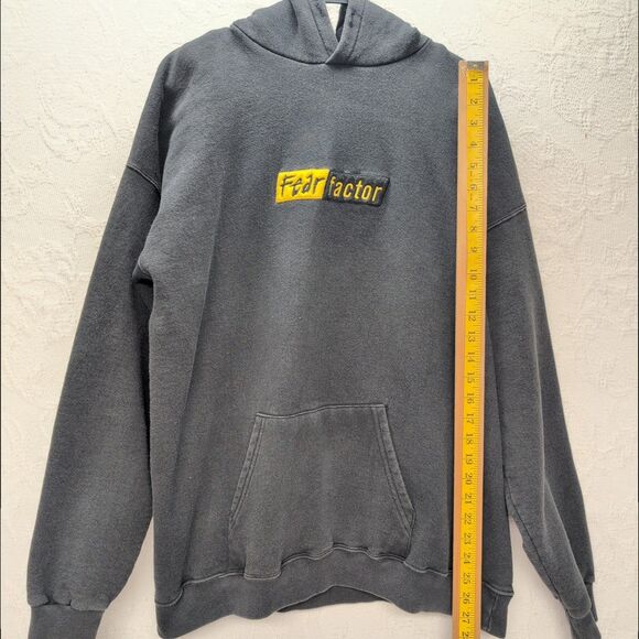 Rare Joe Rogan Fear Factor NBC Experience Black Hooded Sweatshirt XL Vintage Y2K - Picture 7 of 10